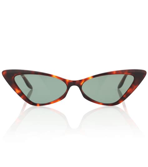 gucci cat eye sunglasses brown|cat eye Gucci sunglasses women's.